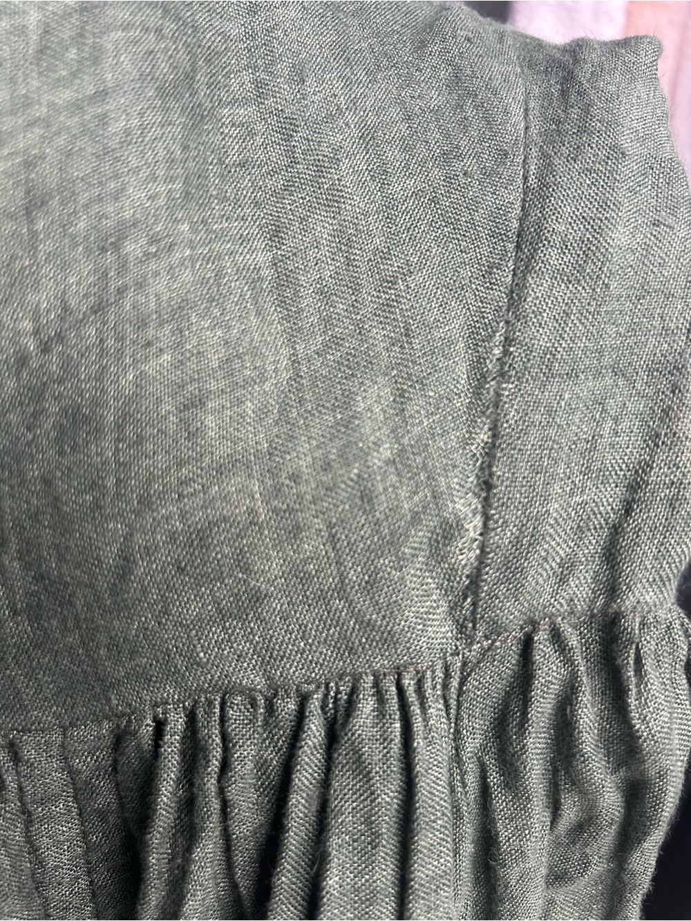 Linennaive ELOWEN 27 Lace Linen Dress Gown - Picture 8 of 8